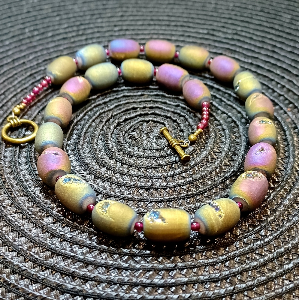 Necklace - Titanium Agate Druzy